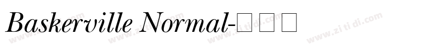 Baskerville Normal字体转换